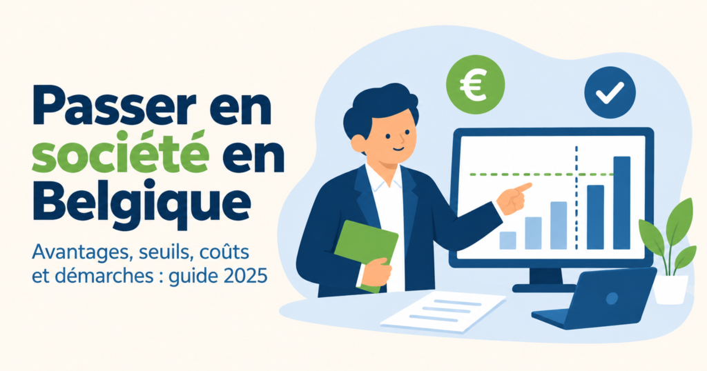 Passer en société en Belgique : seuils, calculs & mode d’emploi (2025)